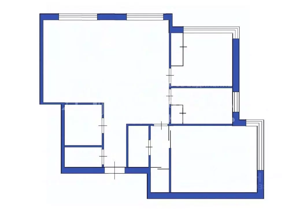 3-к кв. Кемеровская область, Кемерово ул. Дружбы, 30/5 (101.3 м) - Фото 1