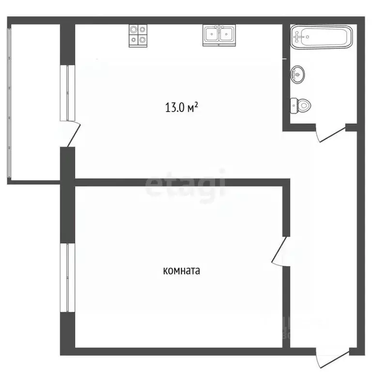 1-к кв. Ставропольский край, Ессентуки Никольская ул. (55.5 м) - Фото 2