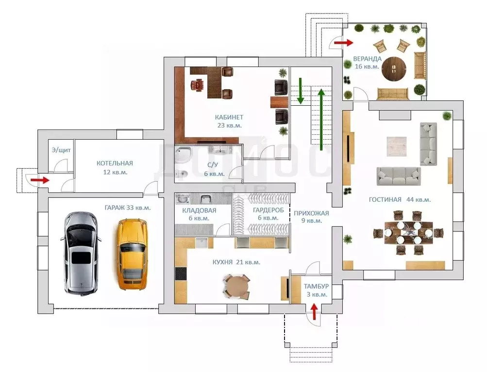 Коттедж в Свердловская область, Екатеринбург ул. Галилея, 12 (444 м) - Фото 1