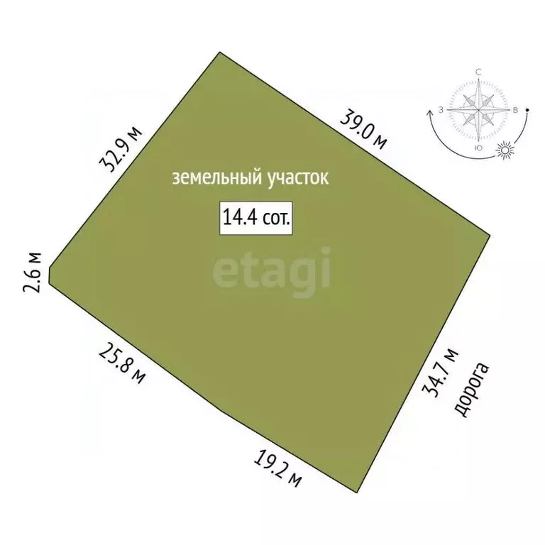 Участок в Марий Эл, Йошкар-Ола ул. Тарханово, 6 (14.38 сот.) - Фото 1