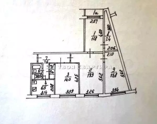 4-к. квартира, 87 м, 5/9 эт. - Фото 0