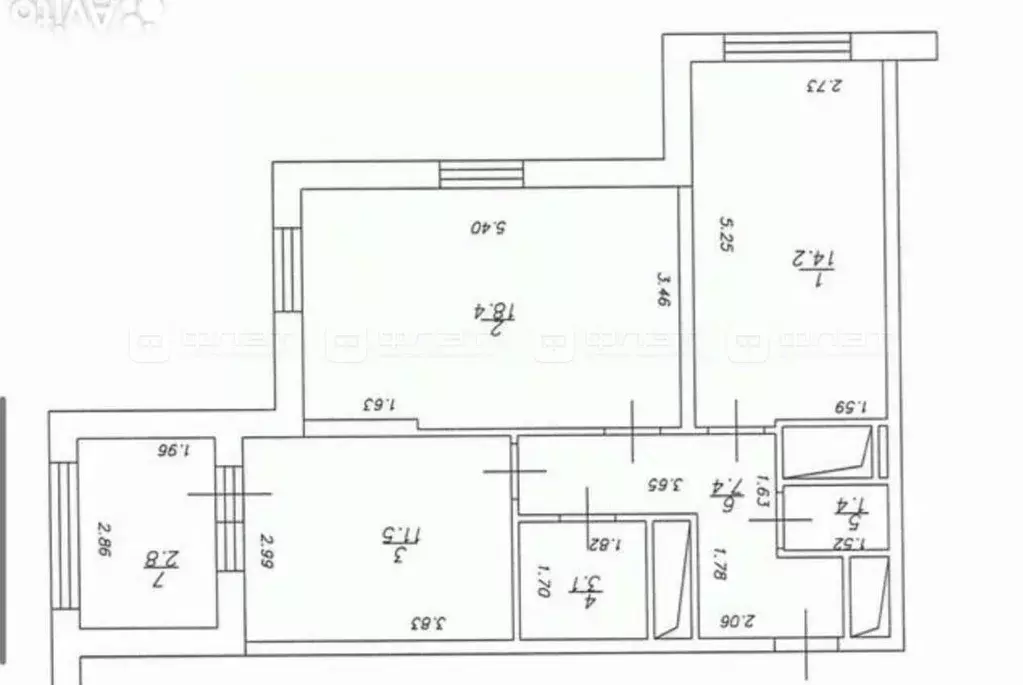 2-к кв. Татарстан, Казань Чистопольская ул., 61Д (65.0 м) - Фото 2