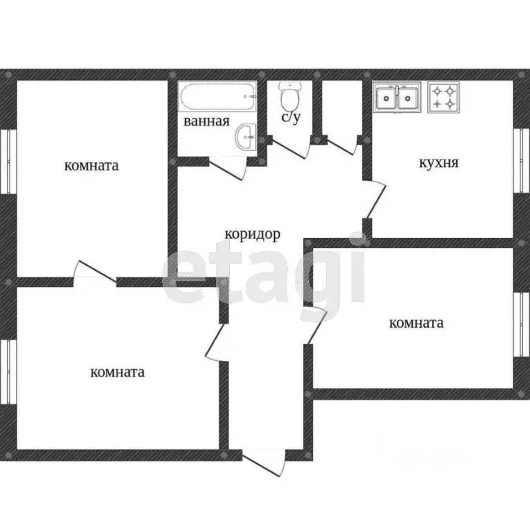 3-к кв. Свердловская область, Нижний Тагил ул. Оплетина, 13 (54.0 м) - Фото 1