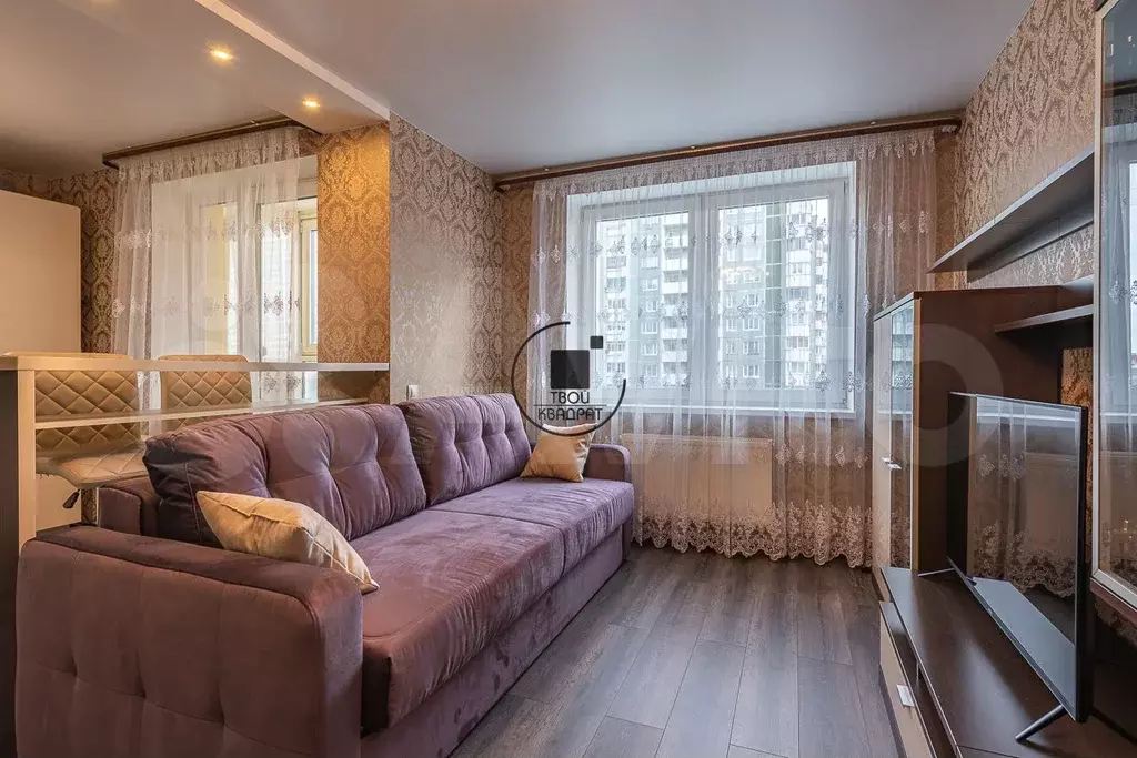 Квартира-студия, 40 м, 5/10 эт. - Фото 1