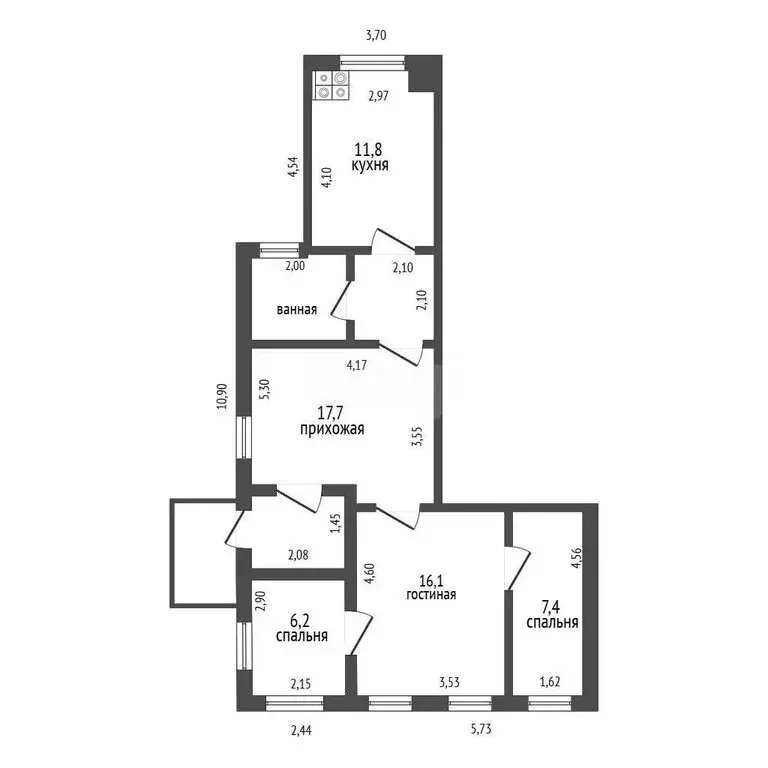 Дом в Белгород, Волчанская улица (66.6 м) - Фото 1