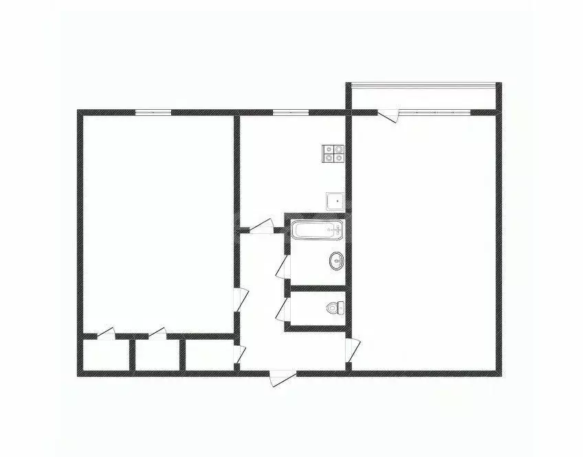 2-к кв. Костромская область, Нерехта Октябрьская ул., 12 (44.1 м) - Фото 1