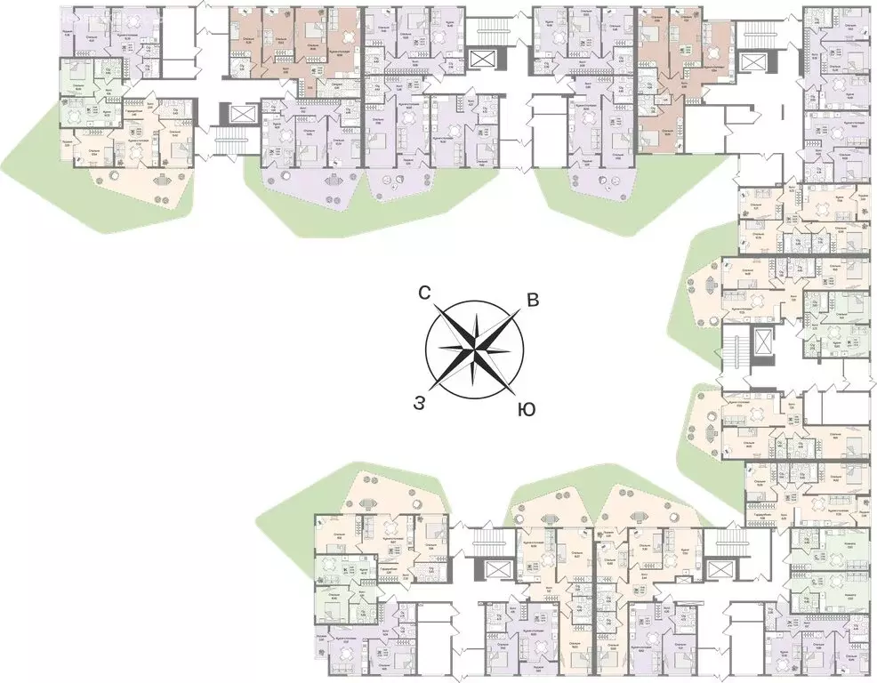 2-комнатная квартира: деревня Мистолово, ЖК Охтинские Высоты (56.51 м) - Фото 2