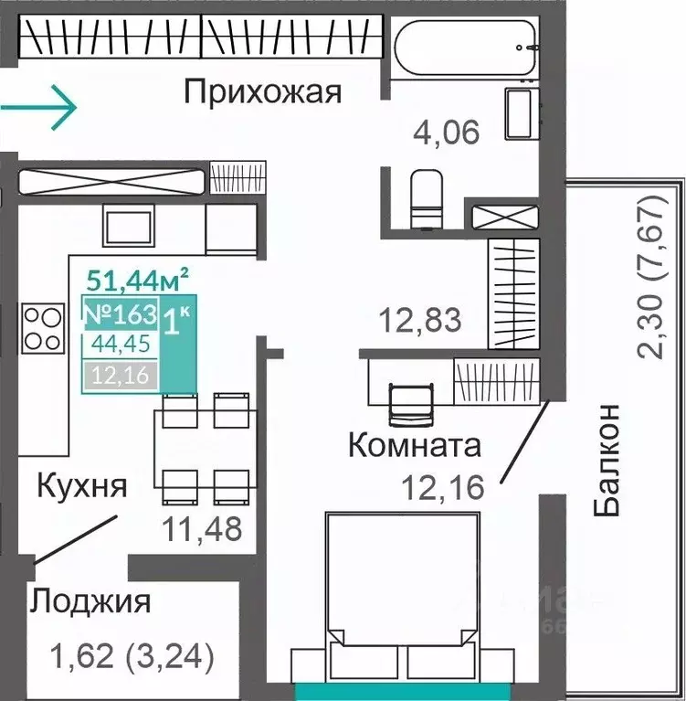 1-к кв. Крым, Симферополь Крымская роза мкр, Абрикос жилой комплекс ... - Фото 0