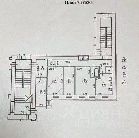 Комната Санкт-Петербург просп. Большой Васильевского острова, 62 (10.5 ... - Фото 2