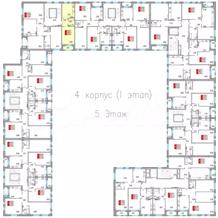 1-к. квартира, 49,9 м, 5/8 эт. - Фото 1