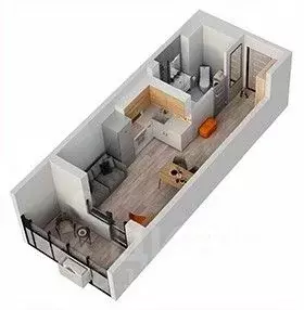 1-к кв. Татарстан, Набережные Челны ул. Авангардная, 51 (26.5 м) - Фото 0