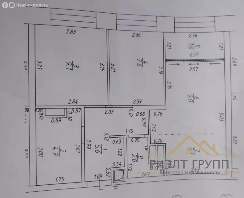 2-комнатная квартира: Усады, жилой комплекс Южный Парк (43.3 м) - Фото 2