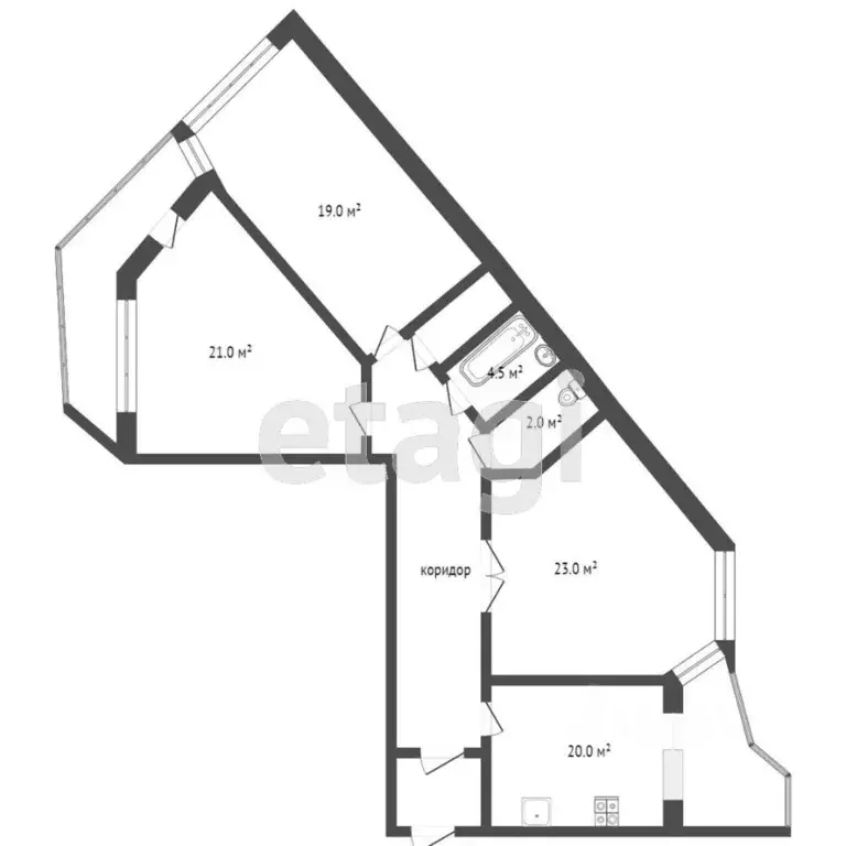 3-к кв. Краснодарский край, Новороссийск ул. Пальмовая, 6 (79.6 м) - Фото 2