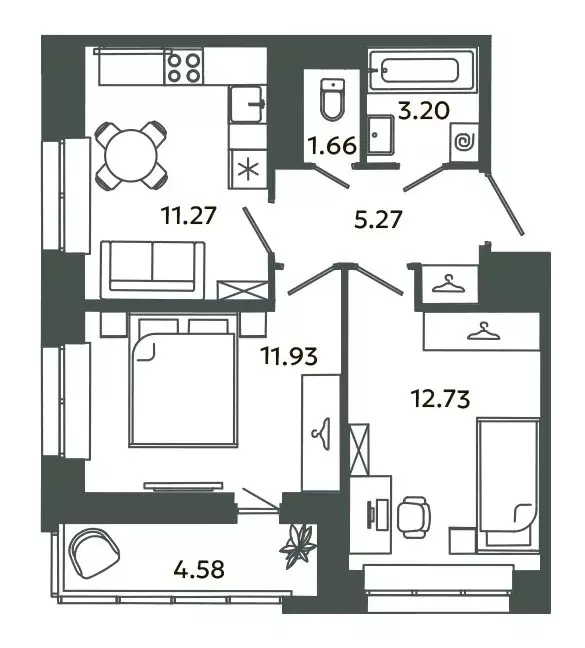 2-комнатная квартира: городской посёлок Новоселье, Аннинская улица, 4 ... - Фото 1