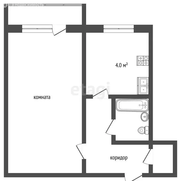 1-комнатная квартира: Ирбит, Стахановская улица, 2 (30.4 м) - Фото 1