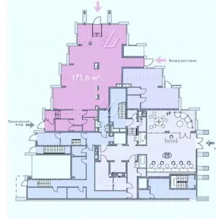 Торговая площадь в Москва Славянская пл., 2/5с1 (172 м) - Фото 2