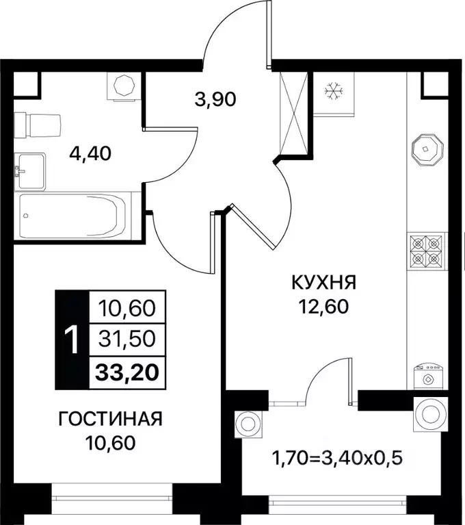 1-к кв. Ростовская область, Ростов-на-Дону Сияние Квартал на Шолохова ... - Фото 0