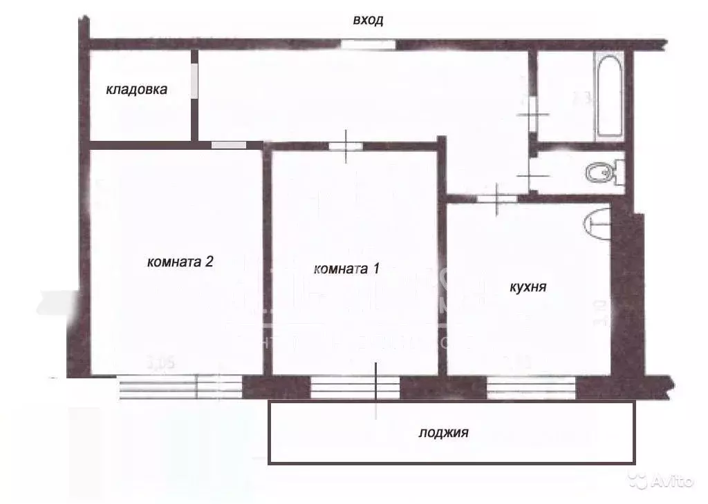 2-к кв. Калужская область, Калуга ул. Маяковского, 49 (55.0 м) - Фото 1