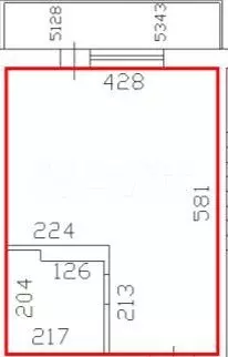 Квартира-студия, 24,1 м, 3/3 эт. - Фото 0