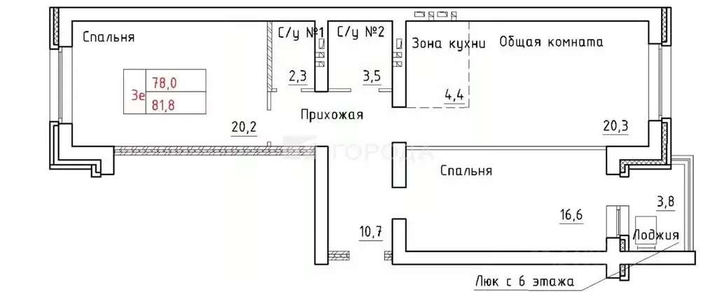 3-к кв. Новосибирская область, Новосибирский район, Мичуринский ... - Фото 1