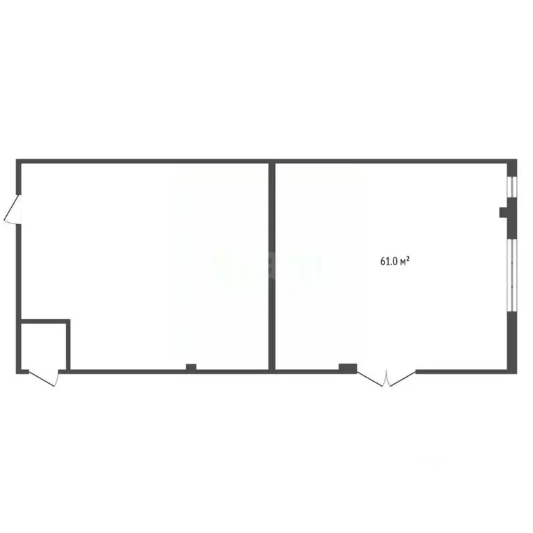 Торговая площадь в Тюменская область, Тюмень Ямская ул., 96В (61 м) - Фото 2