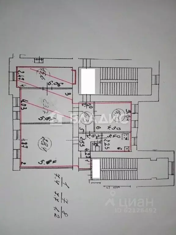 4-к кв. Санкт-Петербург просп. Обуховской обороны, 107 (105.1 м) - Фото 2