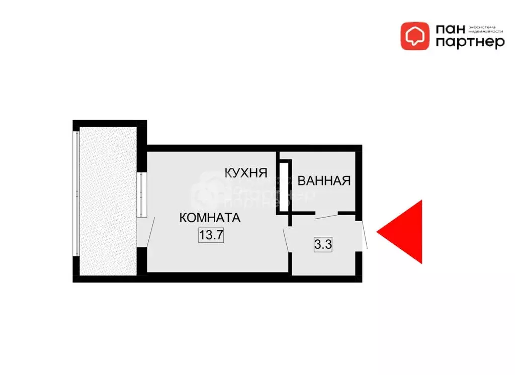 Квартира-студия: Парголово, Брюлловская улица, 5 (20.3 м) - Фото 0