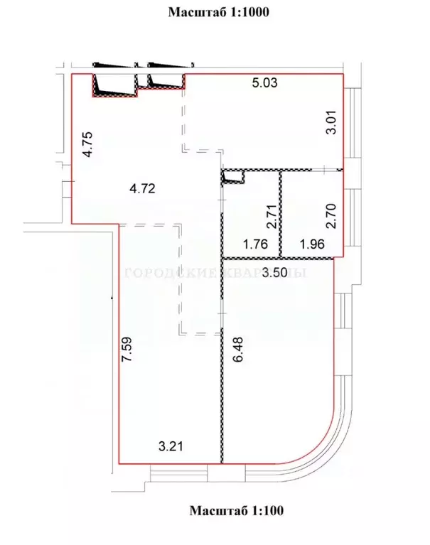 3-к кв. Москва ул. Василия Ланового, 7с1 (88.5 м) - Фото 2