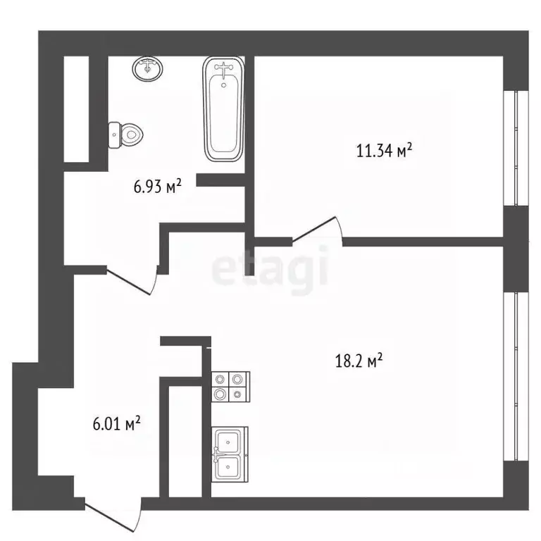 2-к кв. Москва Волгоградский просп., 32/3к6 (47.6 м) - Фото 2