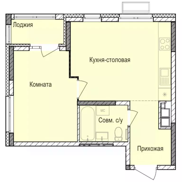 1-к кв. Удмуртия, Ижевск Автопроизводство жилрайон, Норвежский Лес ... - Фото 1