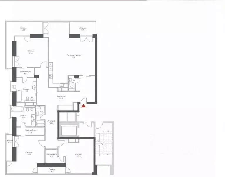 5-к кв. Москва Минская ул., 2Вк1 (210.0 м) - Фото 2