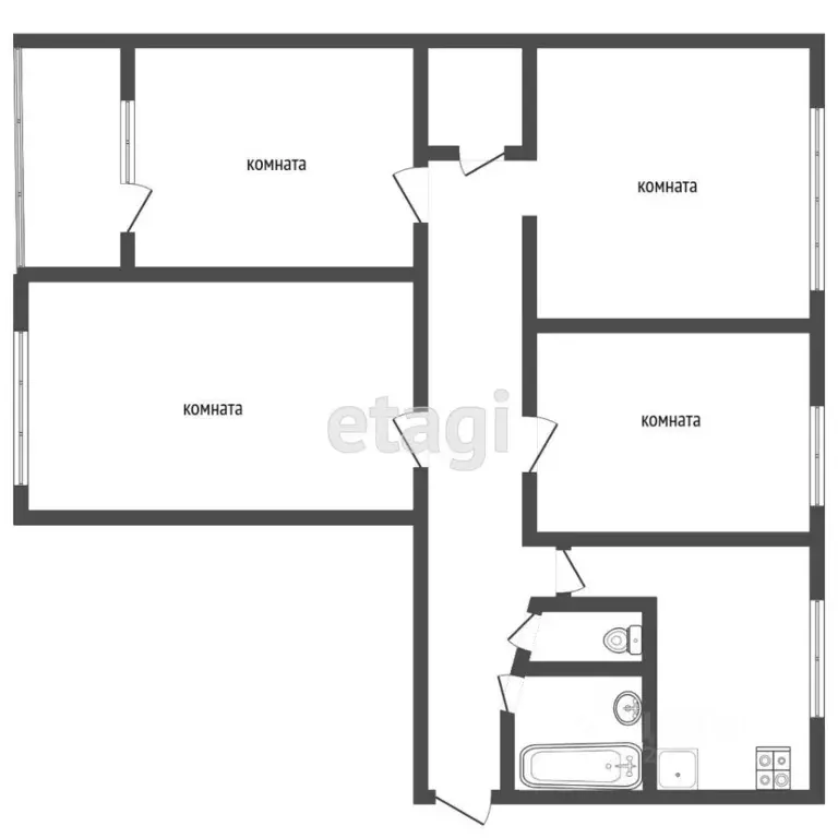4-к кв. Удмуртия, Ижевск Союзная ул., 125 (68.7 м) - Фото 2
