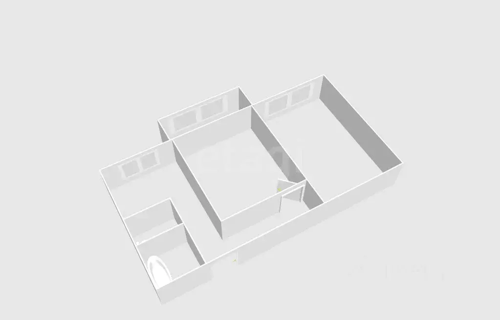 2-к кв. Сахалинская область, Долинск Сахалинская ул., 2А (46.7 м) - Фото 1