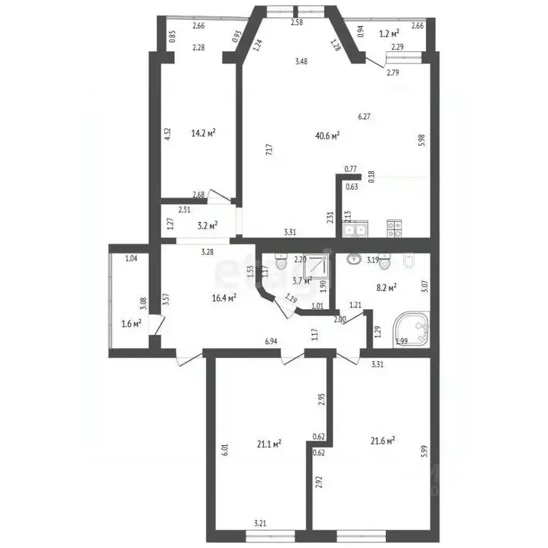 4-к кв. Забайкальский край, Чита ул. Бутина, 74 (129.1 м) - Фото 2