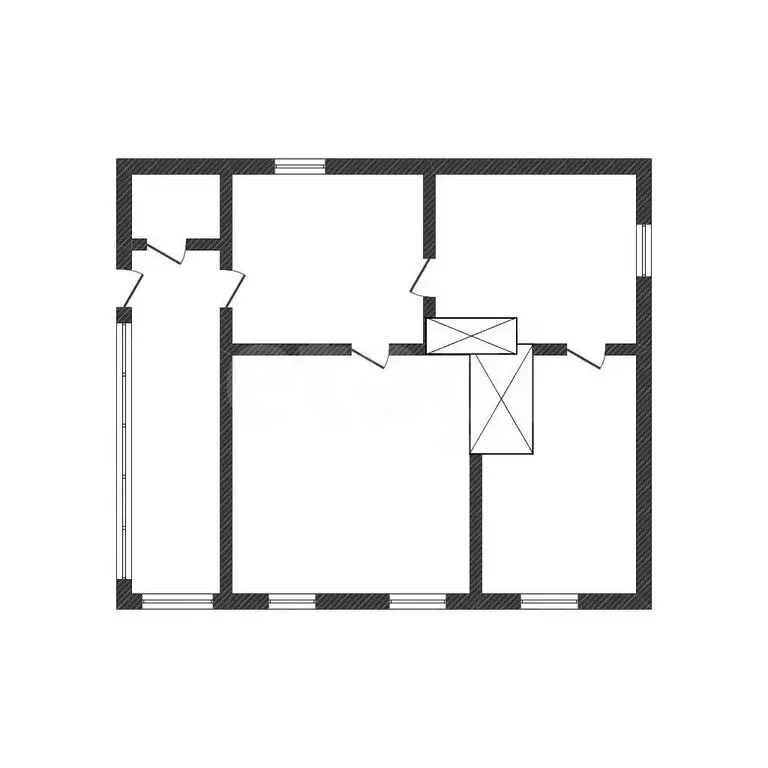 Дом в село Свистовка, Заречная улица (52.6 м) - Фото 1
