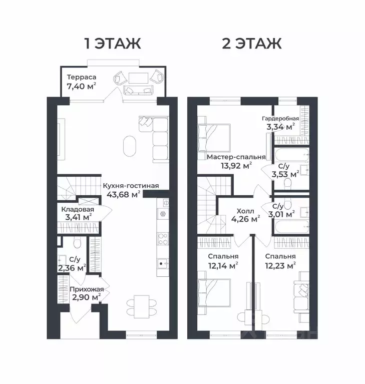 Таунхаус в Владимирская область, Ковровский район, Доброград ... - Фото 2