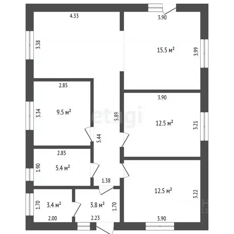 Дом в Пермский край, Пермский муниципальный округ, д. Косотуриха ул. ... - Фото 2