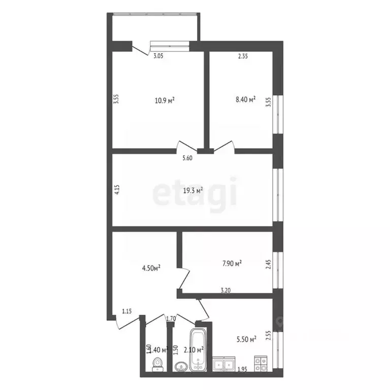 4-к кв. Оренбургская область, Оренбург Берды мкр, ул. Ворошилова, 2 ... - Фото 1