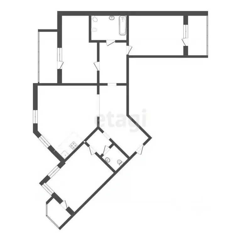 3-к кв. Тюменская область, Тюмень ул. Чернышевского, 2ак12 (107.7 м) - Фото 0