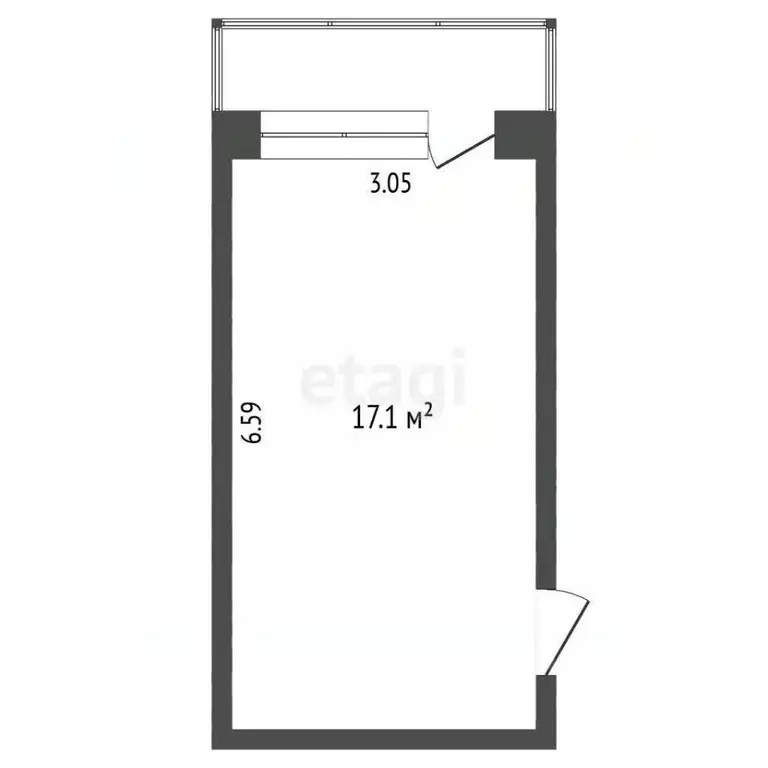 Комната Саха (Якутия), Якутск Северная ул., 6 (17.1 м) - Фото 1