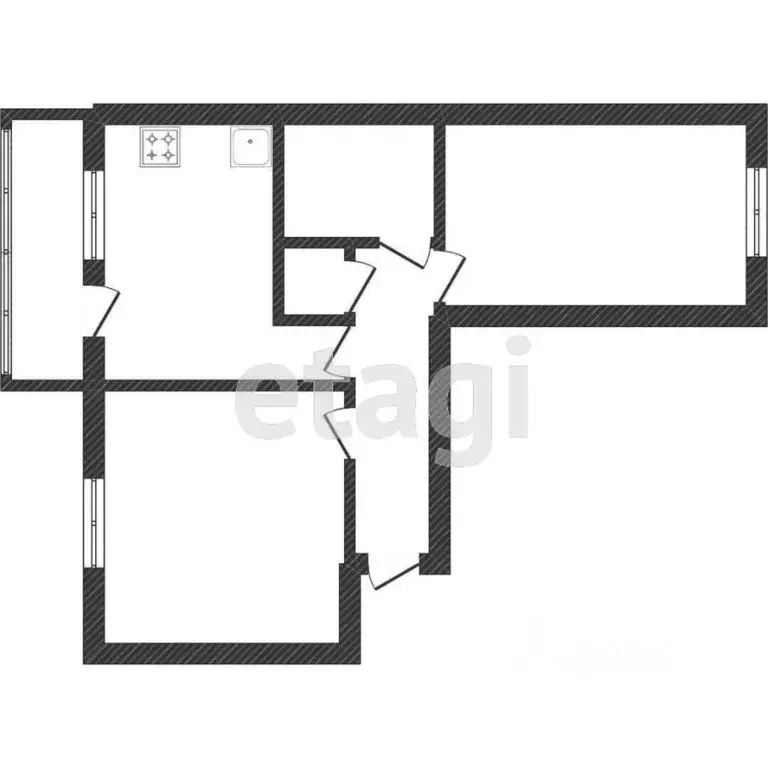 2-к кв. Челябинская область, Миасс Городская ул., 2 (65.0 м) - Фото 1