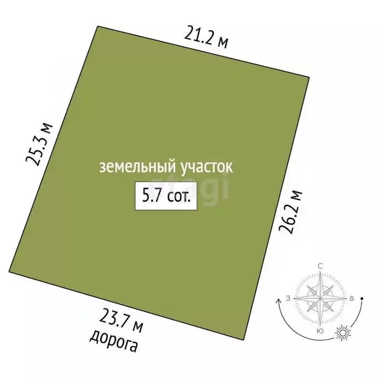 Участок в Севастополь Нахимовский р-н, пос. Солнечный, ул. Владимира ... - Фото 2