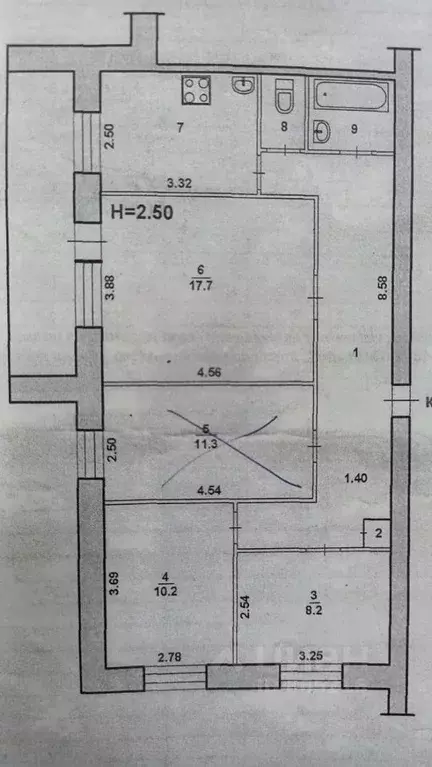 Комната Волгоградская область, Волжский просп. Дружбы, 99 (47.4 м) - Фото 1