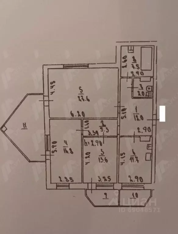 3-к кв. Астраханская область, Астрахань ул. Сен-Симона, 33к1 (117.5 м) - Фото 1