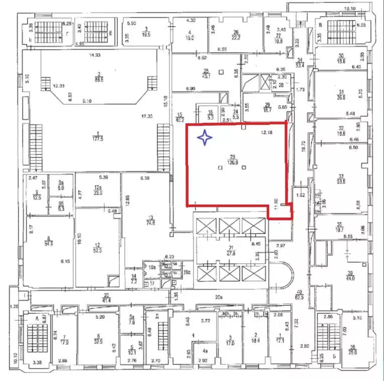 Офис в Москва Волгоградский просп., 2 (127 м) - Фото 2