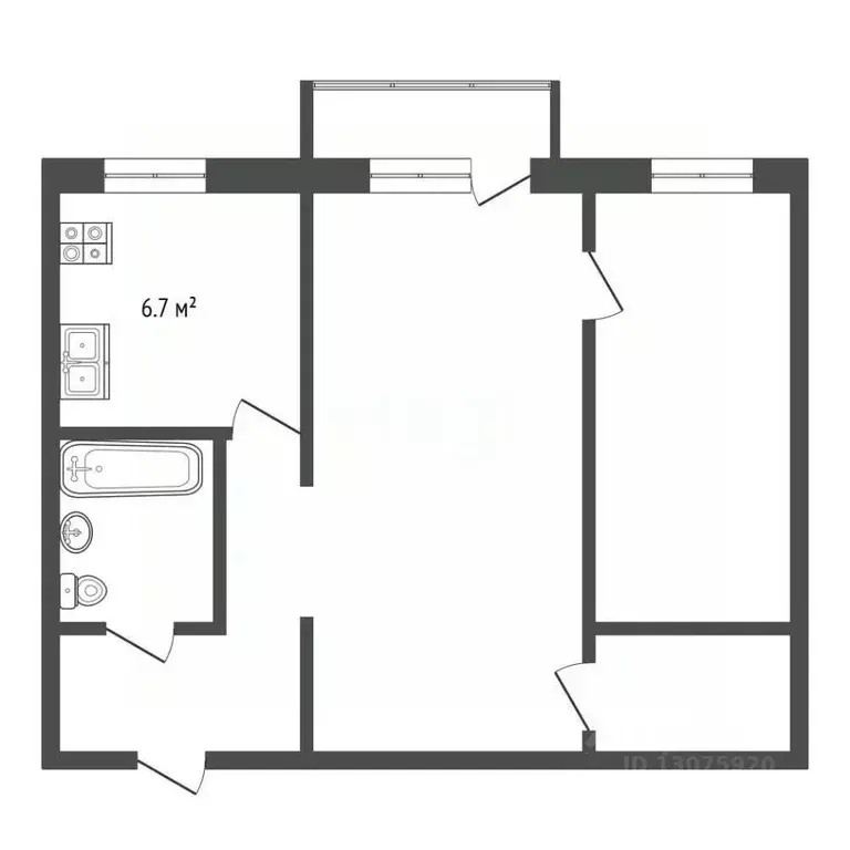 2-к кв. Ярославская область, Рыбинск Ошурковская ул., 5 (46.9 м) - Фото 2