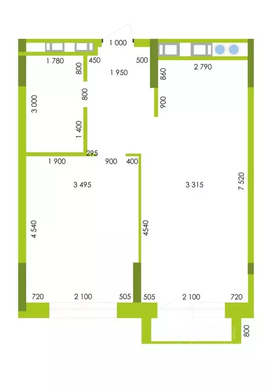 1-к кв. Астраханская область, Астрахань Аршанская ул. (50.75 м) - Фото 0