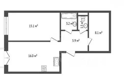 2-к кв. Москва Большая Филевская ул., 3к4 (51.0 м) - Фото 1
