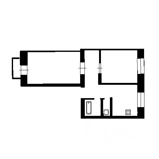 2-к кв. Самарская область, Самара Подшипниковая ул., 3 (55.8 м) - Фото 2