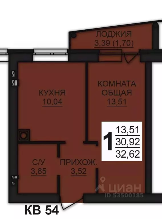 1-к кв. Ивановская область, Ивановский район, Богданихское с/пос, д. ... - Фото 0